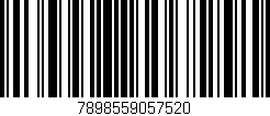 Código de barras (EAN, GTIN, SKU, ISBN): '7898559057520'
