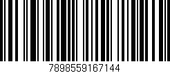Código de barras (EAN, GTIN, SKU, ISBN): '7898559167144'