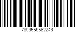 Código de barras (EAN, GTIN, SKU, ISBN): '7898559562246'