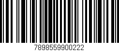 Código de barras (EAN, GTIN, SKU, ISBN): '7898559900222'