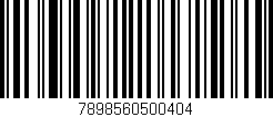 Código de barras (EAN, GTIN, SKU, ISBN): '7898560500404'