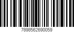 Código de barras (EAN, GTIN, SKU, ISBN): '7898562690059'