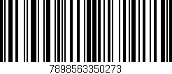 Código de barras (EAN, GTIN, SKU, ISBN): '7898563350273'