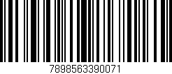 Código de barras (EAN, GTIN, SKU, ISBN): '7898563390071'