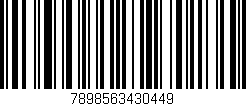 Código de barras (EAN, GTIN, SKU, ISBN): '7898563430449'