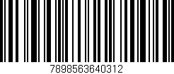 Código de barras (EAN, GTIN, SKU, ISBN): '7898563640312'