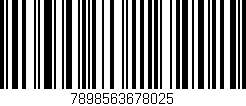Código de barras (EAN, GTIN, SKU, ISBN): '7898563678025'