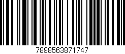 Código de barras (EAN, GTIN, SKU, ISBN): '7898563871747'