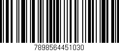 Código de barras (EAN, GTIN, SKU, ISBN): '7898564451030'