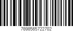 Código de barras (EAN, GTIN, SKU, ISBN): '7898565722702'