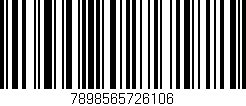 Código de barras (EAN, GTIN, SKU, ISBN): '7898565726106'