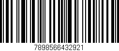 Código de barras (EAN, GTIN, SKU, ISBN): '7898566432921'