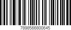 Código de barras (EAN, GTIN, SKU, ISBN): '7898566800645'