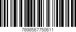Código de barras (EAN, GTIN, SKU, ISBN): '7898567750611'