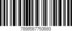 Código de barras (EAN, GTIN, SKU, ISBN): '7898567750680'