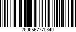 Código de barras (EAN, GTIN, SKU, ISBN): '7898567770640'