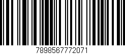 Código de barras (EAN, GTIN, SKU, ISBN): '7898567772071'