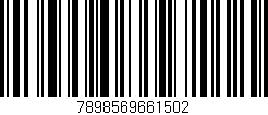 Código de barras (EAN, GTIN, SKU, ISBN): '7898569661502'