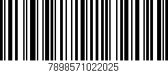 Código de barras (EAN, GTIN, SKU, ISBN): '7898571022025'