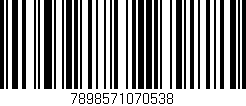 Código de barras (EAN, GTIN, SKU, ISBN): '7898571070538'