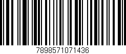 Código de barras (EAN, GTIN, SKU, ISBN): '7898571071436'