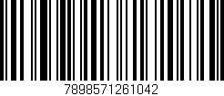 Código de barras (EAN, GTIN, SKU, ISBN): '7898571261042'