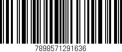 Código de barras (EAN, GTIN, SKU, ISBN): '7898571291636'