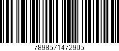 Código de barras (EAN, GTIN, SKU, ISBN): '7898571472905'