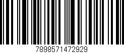 Código de barras (EAN, GTIN, SKU, ISBN): '7898571472929'