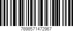 Código de barras (EAN, GTIN, SKU, ISBN): '7898571472967'