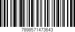 Código de barras (EAN, GTIN, SKU, ISBN): '7898571473643'
