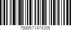Código de barras (EAN, GTIN, SKU, ISBN): '7898571474206'