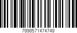 Código de barras (EAN, GTIN, SKU, ISBN): '7898571474749'