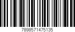 Código de barras (EAN, GTIN, SKU, ISBN): '7898571475135'