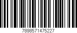 Código de barras (EAN, GTIN, SKU, ISBN): '7898571475227'