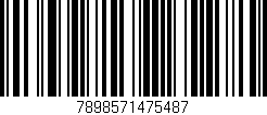 Código de barras (EAN, GTIN, SKU, ISBN): '7898571475487'