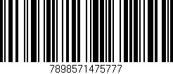 Código de barras (EAN, GTIN, SKU, ISBN): '7898571475777'