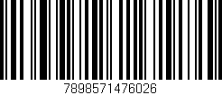 Código de barras (EAN, GTIN, SKU, ISBN): '7898571476026'