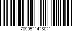 Código de barras (EAN, GTIN, SKU, ISBN): '7898571476071'