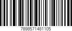 Código de barras (EAN, GTIN, SKU, ISBN): '7898571481105'