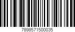 Código de barras (EAN, GTIN, SKU, ISBN): '7898571500035'