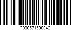 Código de barras (EAN, GTIN, SKU, ISBN): '7898571500042'