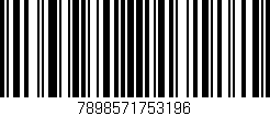 Código de barras (EAN, GTIN, SKU, ISBN): '7898571753196'
