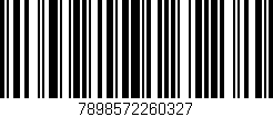 Código de barras (EAN, GTIN, SKU, ISBN): '7898572260327'