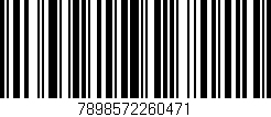 Código de barras (EAN, GTIN, SKU, ISBN): '7898572260471'