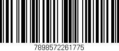 Código de barras (EAN, GTIN, SKU, ISBN): '7898572261775'