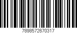 Código de barras (EAN, GTIN, SKU, ISBN): '7898572670317'