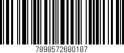 Código de barras (EAN, GTIN, SKU, ISBN): '7898572680187'