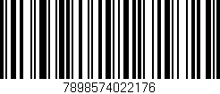 Código de barras (EAN, GTIN, SKU, ISBN): '7898574022176'