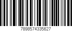 Código de barras (EAN, GTIN, SKU, ISBN): '7898574335627'